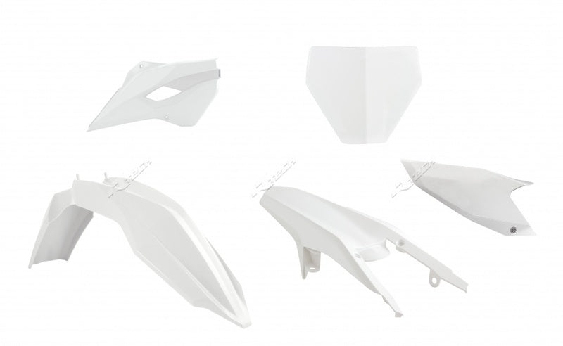 Kit plastique RACETECH couleur origine blanc Husqvarna TC85