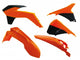 Kit plastique RACETECH couleur origine (2014) orange/noir KTM