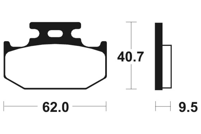 Plaquettes de frein TECNIUM MX/Quad métal fritté - MO148