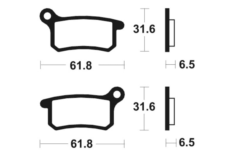 Plaquettes de frein TECNIUM MX/Quad métal fritté - MO283