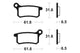 Plaquettes de frein TECNIUM MX/Quad métal fritté - MO283
