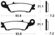 Plaquettes de frein TECNIUM MX/Quad métal fritté - MO340