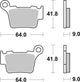 Plaquettes de frein BREMBO Off-Road métal fritté - 07BB27SX