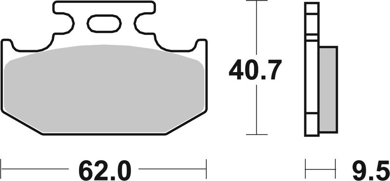 Plaquettes de frein BREMBO Off-Road métal fritté - 07SU18SD