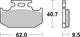 Plaquettes de frein BREMBO Off-Road métal fritté - 07SU18SD