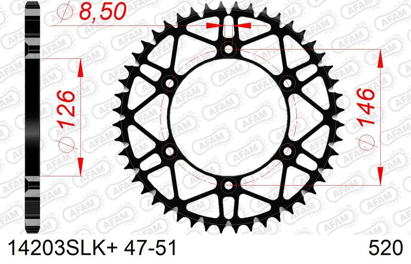 Couronne AFAM acier anti-boue - 420