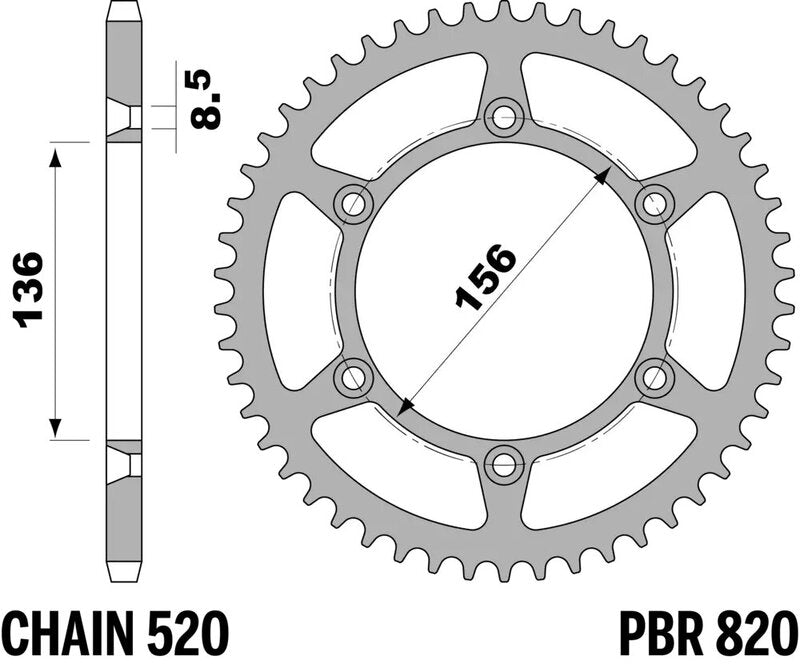 Couronne PBR acier standard - 520