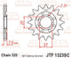 Pignon JT SPROCKETS acier anti-boue - 520