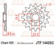 Pignon JT SPROCKETS acier anti-boue - 520