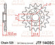 Pignon JT SPROCKETS acier anti-boue - 520