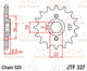 Pignon JT SPROCKETS acier standard - 520