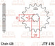 Pignon JT SPROCKETS acier standard - 428