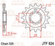 Pignon JT SPROCKETS acier standard - 520
