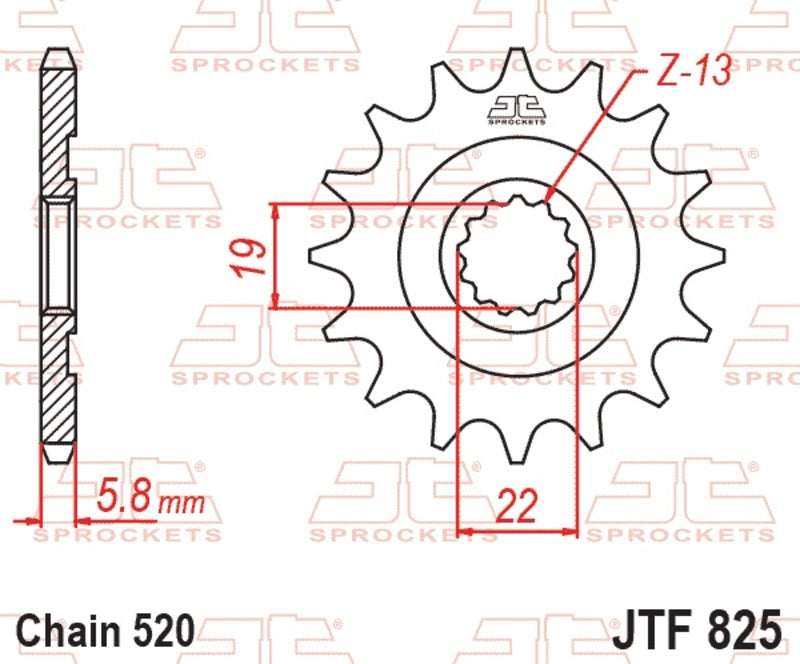 Pignon JT SPROCKETS acier anti-boue - 520