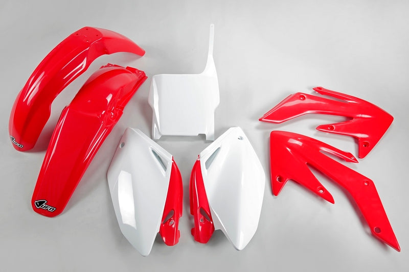 Kit plastique UFO couleur origine rouge/blanc Honda CRF250R