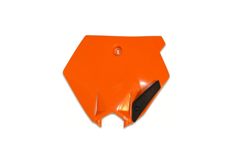 Plaque numéro frontale UFO orange KTM SX85