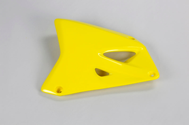 Ouïes de radiateur UFO jaune Suzuki RM85