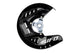 Protège disque avant UFO noir Suzuki RM-Z250/450