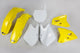 Kit plastique UFO couleur origine jaune/blanc Suzuki RM125/250