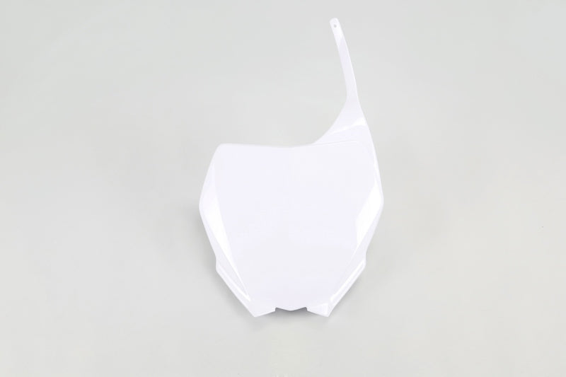 Plaque numéro frontale UFO blanc Yamaha