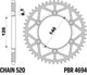 Couronne PBR acier allégée - 520
