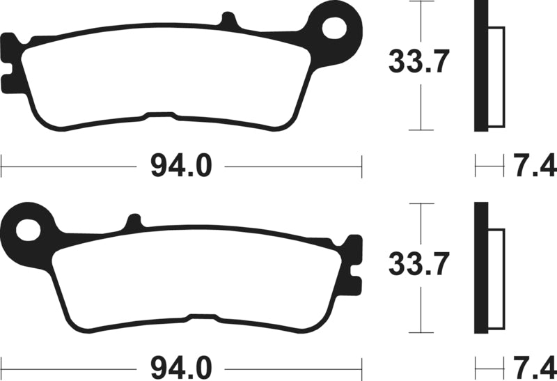 Plaquettes de frein TECNIUM MX/Quad métal fritté - MO465