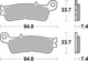 Plaquettes de frein BREMBO Off-Road métal fritté - 07YA55SX
