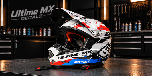 Déco casque motocross 100% personnalisée